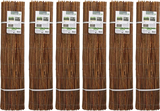 Progarden Wilgscherm / wilgmat - 15 meter - bruin - tuinscherm/schutting