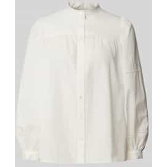 Regular fit blouse met opstaande kraag, model 'RIBALDO'
