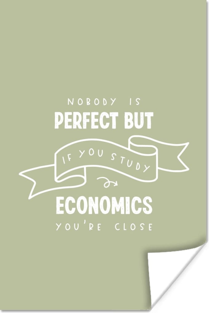 Poster Economie - Onderwijs - Opleiding - Leren - 40x60 cm