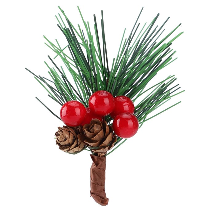 Kerst Pijnappel Kunstmatige Mini Kerstboom Hanger Kerstbenodigdheden voor DIY Kransontwerp gray
