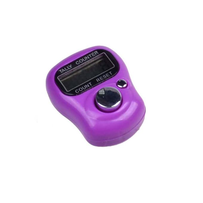 Digitale Hand Tally Teller Draagbare LCD Elektronische Vinger Hand Ring Breien Rij Tally Teller orange