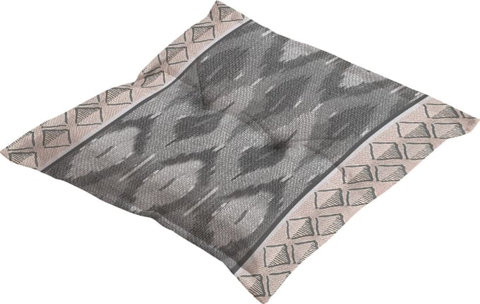 Madison - Zitkussen - Universeel - 50x50 cm - Ikatin Grey - Hocker - Grijs