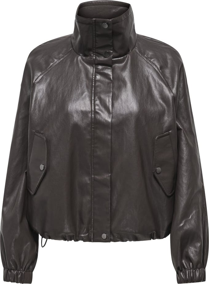 Only Jas Onlmini Faux Leather Jacket Cc Otw 15373805 Raven Dames Maat - M