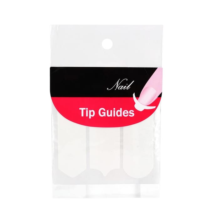 Franse Manicure Nagellak Tips Vorm Gids Sticker Nagel Accessoire white