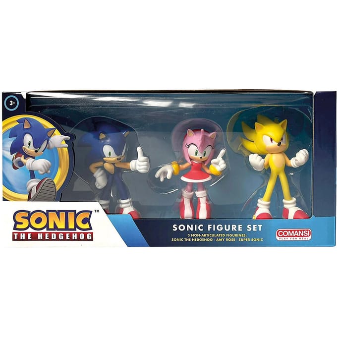Comansi Sonic the Hedgehog - 3 Figuurtjes in Geschenkverpakking - 10 cm