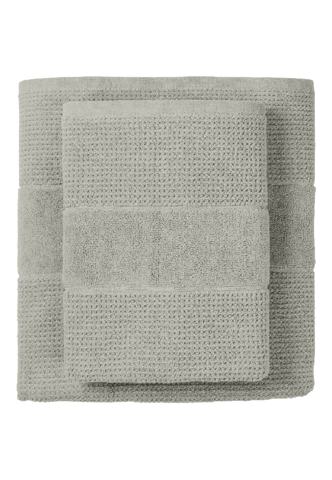 Handdoek, set van 4 stuks, 50 x 100 cm, lichtgrijs - SCHIESSER Home 50*100