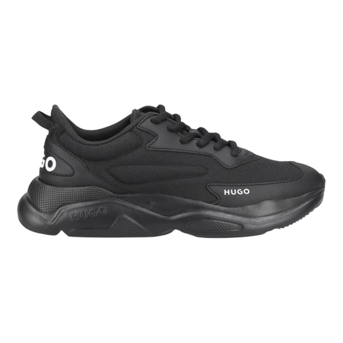 Hugo Dames/Dames Leon Logo Trainers (Zwart)