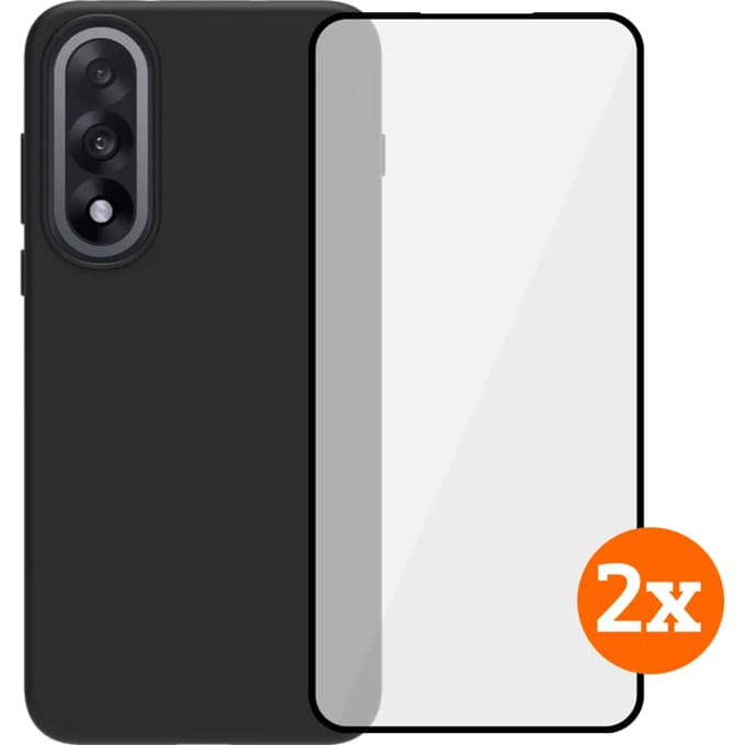 BlueBuilt OnePlus Nord 5 Back Cover Transparant + Screenprotector Glas Duo Pack