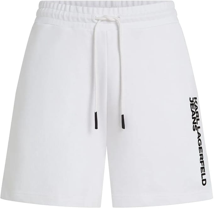 Karl Lagerfeld Jeans Text Logo Korte Sportbroek Wit L Man