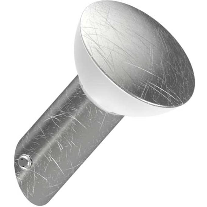 Lightme spiegellamp Aqua Sidelight schuin zilver