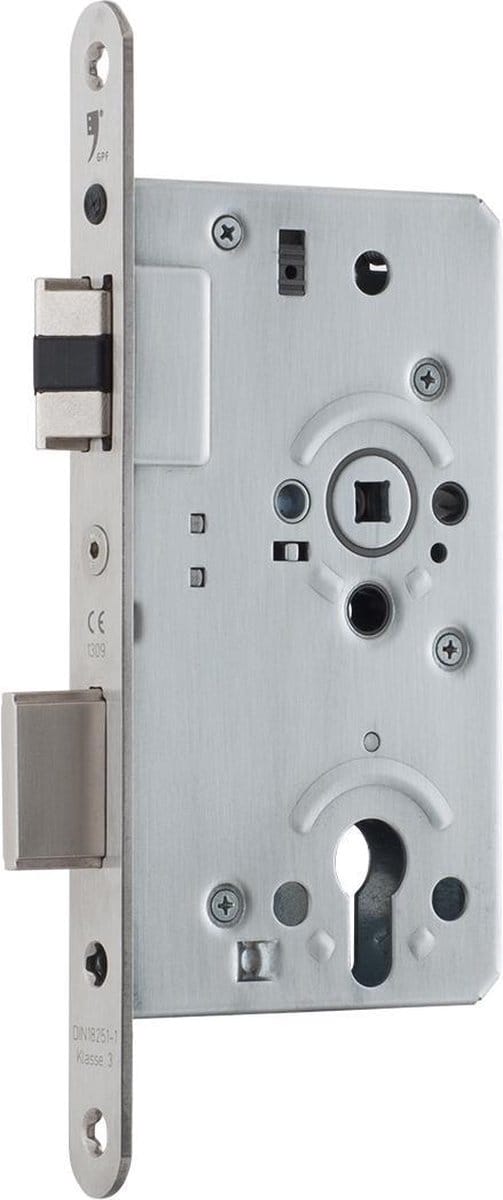 Insteekslot - RVS geborsteld - GPF - GPF0140.09 dag- en nachtslot PC72 RVS