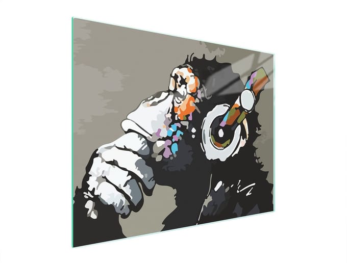 TMK ArtDeko - Snijplank - Glas - 52x40 cm - Muziekontwerp