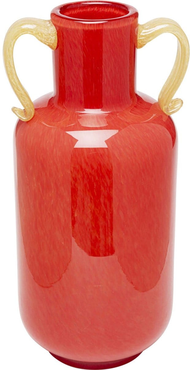 Vaas Salut 36cm rood met handgrepen Kare Design