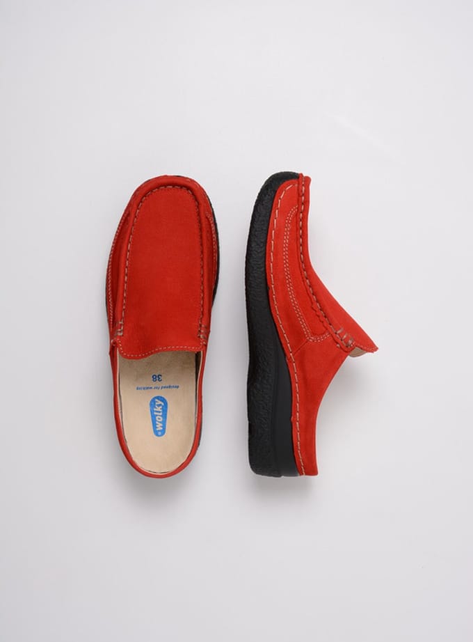 Wolky Dames Klompen 06202 Roll Slide Rood