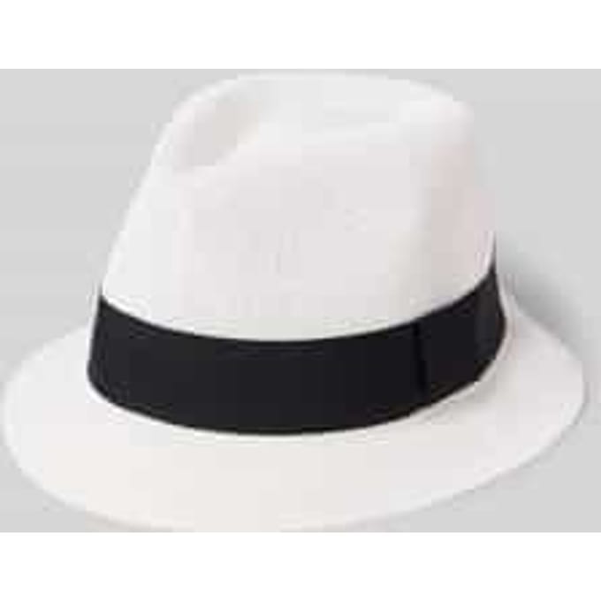 Hoed met sierband model 'TRILBY'