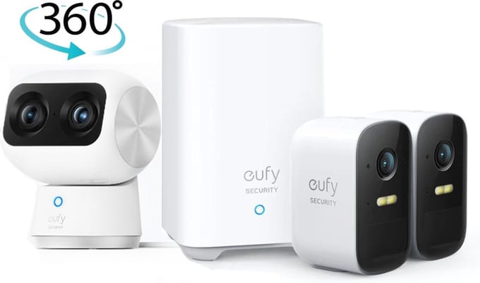 eufy by Anker 2C set + eufyCam S350 4K- Bundel