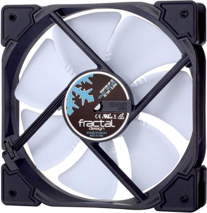 Fractal Design Venturi Series HP-12 PWM - Case ventilator - 120mm - Wit