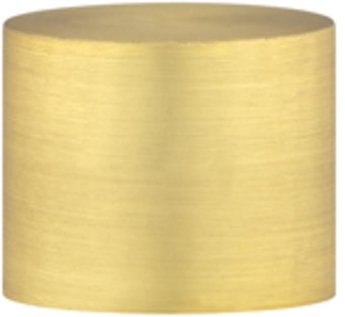 Einddop roede – Ø19mm – 2 stuks – messing gepolijst