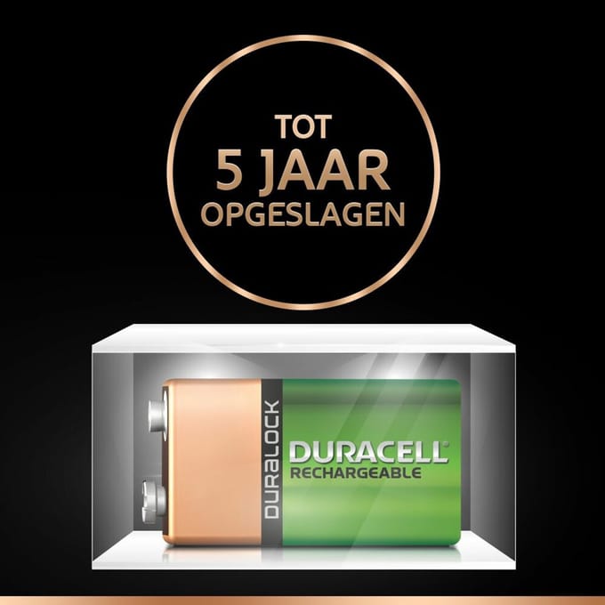 Duracell Oplaadbare Batterij Ultra 9V - 2 x - Voordeelverpakking