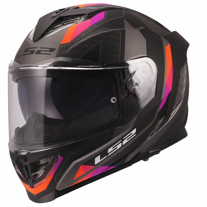 LS2 FF818 Storm III helm Sporty mat grijs paars