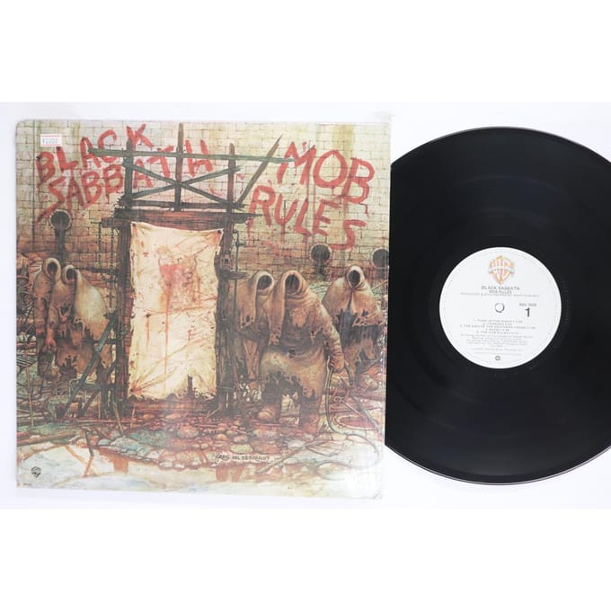 LP Plaat BLACK SABBATH  Mob Rules BSK3605 WARNER BROS 1981 VS Metal Gebruikt gray