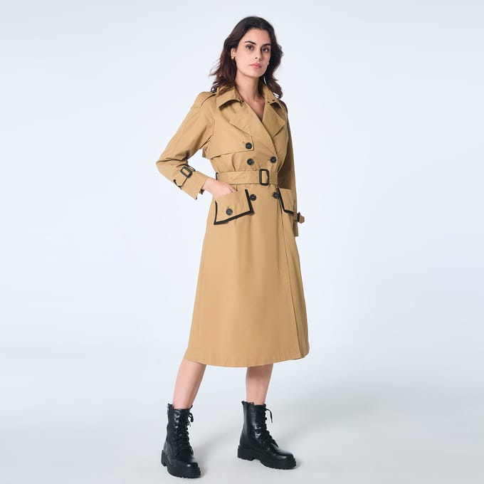 Lange trenchcoat