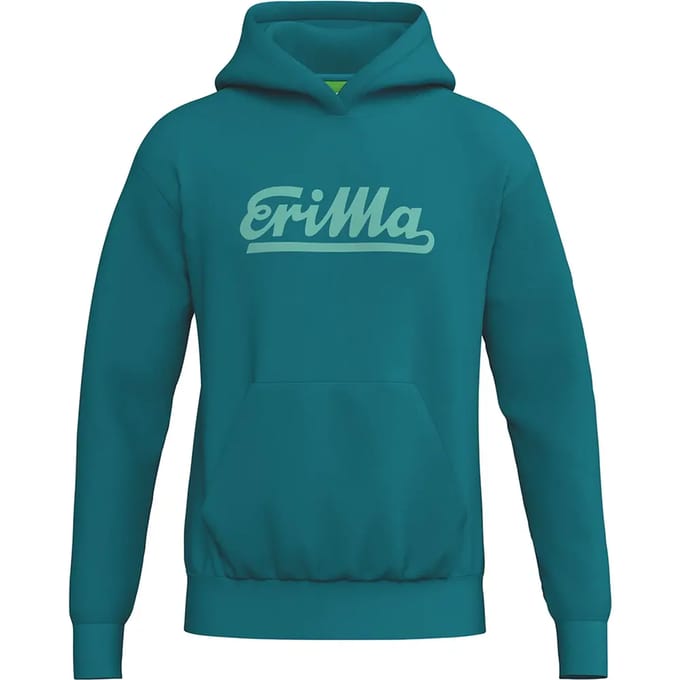 Erima Retro Hoodie Kinderen - Tahitian Blue | Maat: 128