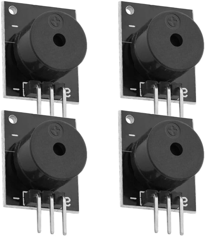 4 x KY-006 Passieve Piezo Buzzer Alarm Module voor Arduino en Raspberry Pi - Geluidsmodule, Elektronica, DIY Projecten