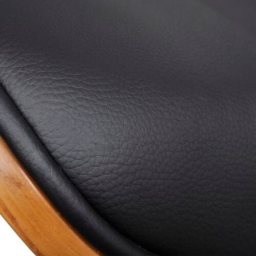 vidaXL - Eetkamerstoelen - 4 - st - gebogen - hout - en - kunstleer