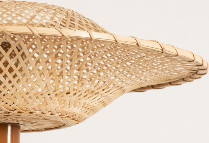 Lumidora Vloerlamp 31212 - BAMBOO - E27 - Bruin - Naturel - Metaal - ⌀ 52 cm