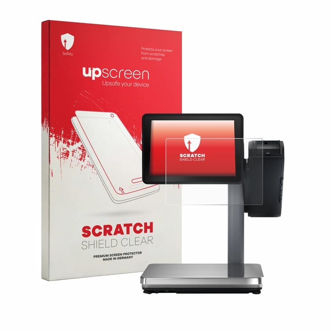 upscreen - Screenprotector voor Bizerba Q1 expert 800 12.1" - Folie Beschermfolie transparant