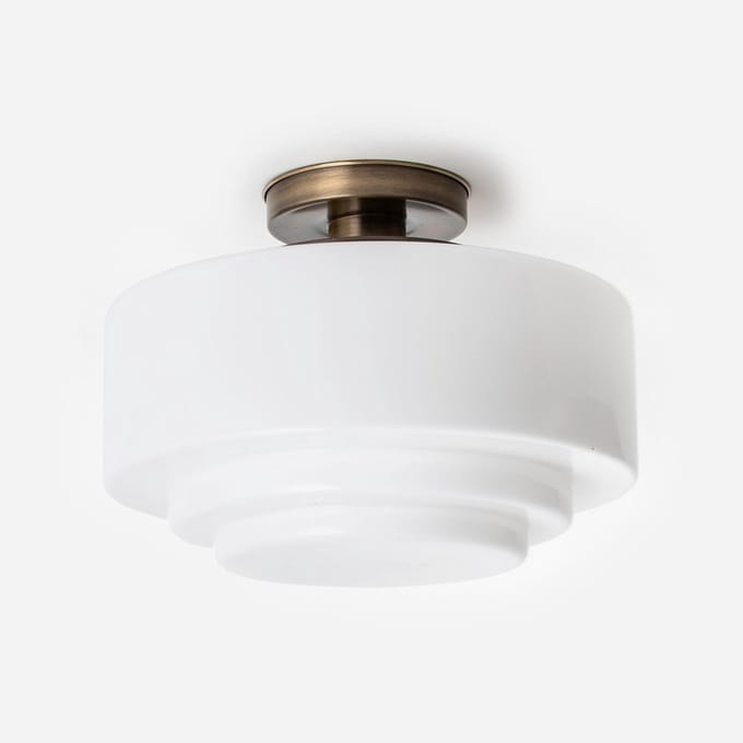 Plafonnière Getrapt Ø 35 20's Brons - Art Deco Trade