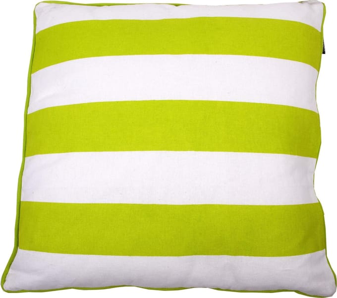 In The Mood Zomerstreep Melange - Sierkussen - Lime - 50x50 cm