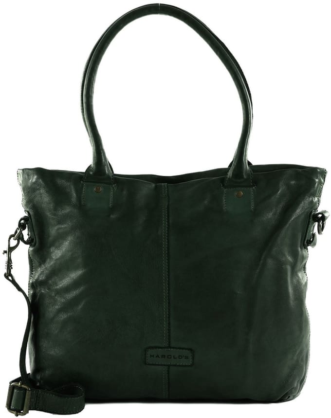 HAROLD'S shopper schoudertas Submarine Shopper Green donkergroen