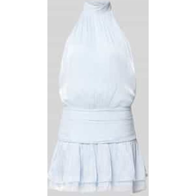 halterjurk mini-jurk met tailleband