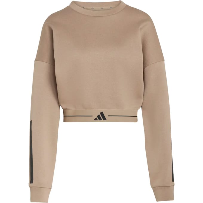adidas Sweater Dames Hyperglam Beige - Maat XL