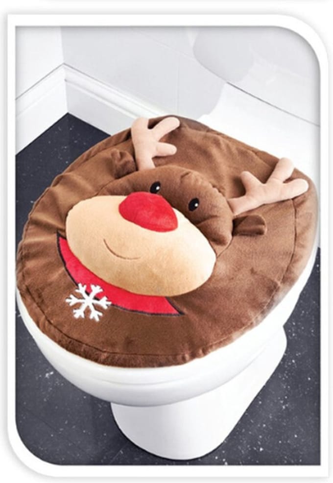 Home & Styling Kerst WC-hoes - Rendier