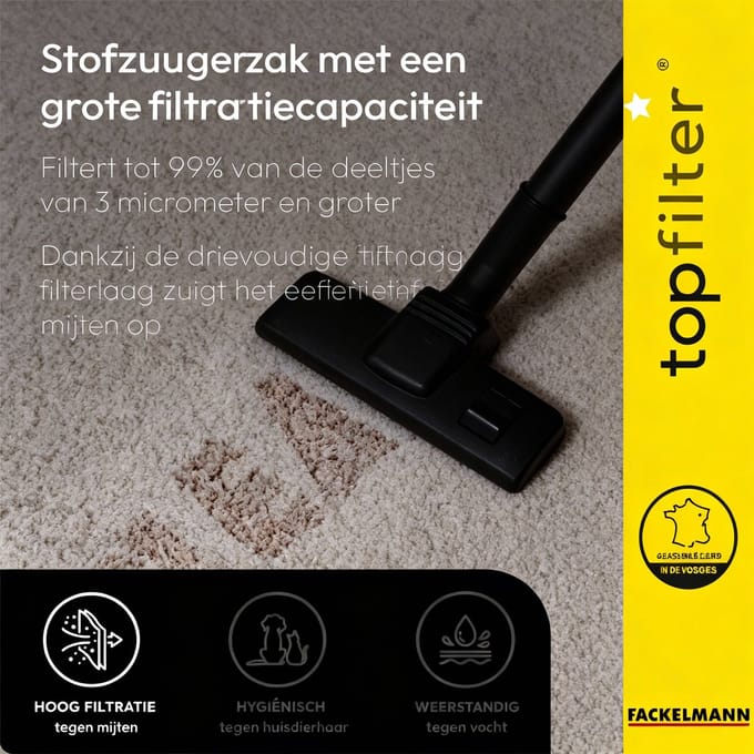 4 stofzuigerzakken Rowenta Silence Force Moulinex TopFilter Premium
