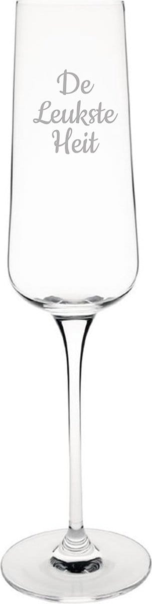 Gegraveerde Champagneglas 27cl De Leukste Heit