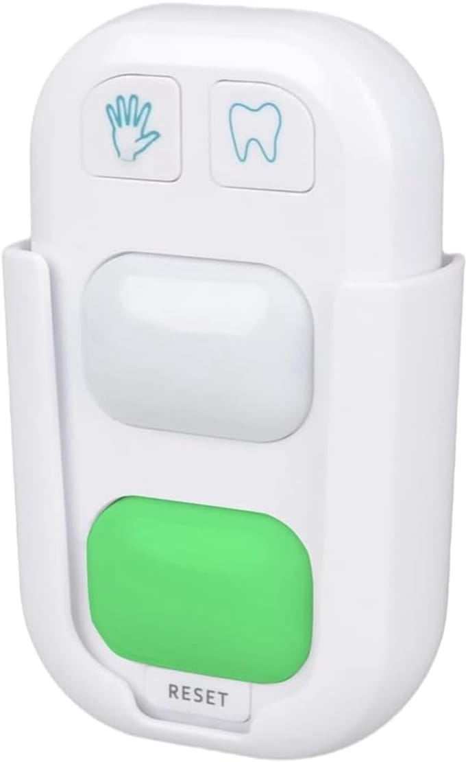 Tandenborstel Timer - Poetsmeter - Twee Minuten - Kleurindicator Licht - 94 gram - Wit