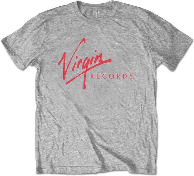 Virgin Records - Logo Heren T-shirt - M - Grijs