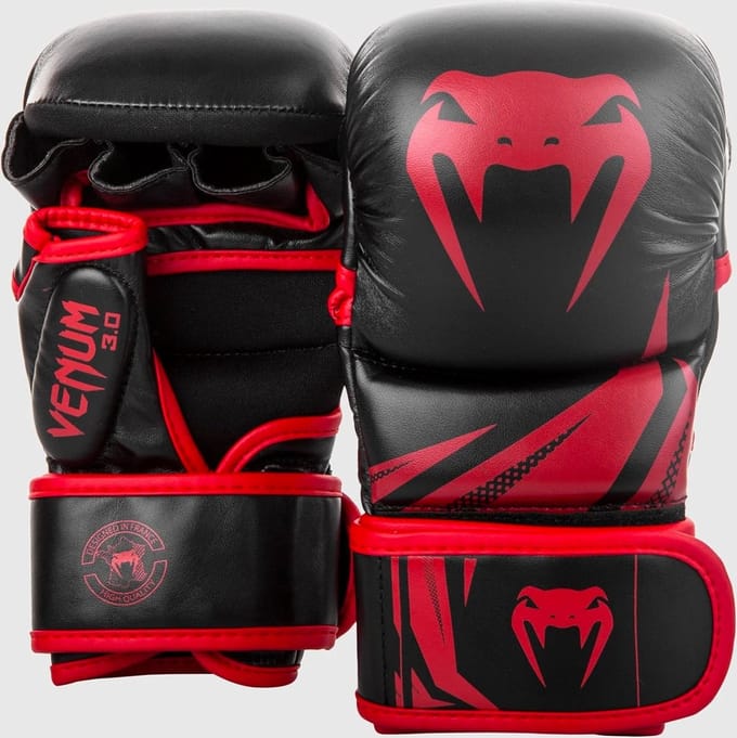 Venum Challenger 3.0 MMA Sparring Handschoenen ZWART/ROOD - MAAT M