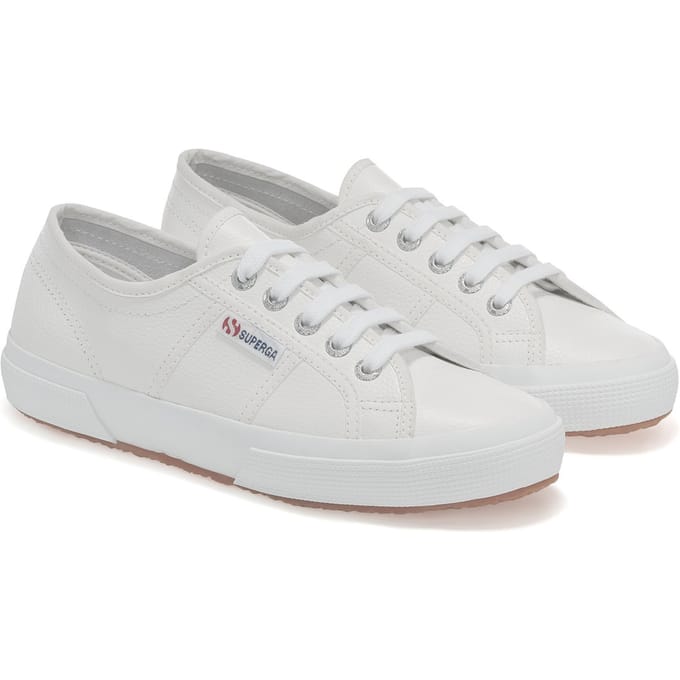 Superga Unisex 2750 Efglu Leather Trainers voor volwassenen (Wit)