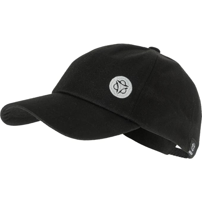 AGU Mac - Cap - Unisex - Waterdicht en Ademend - 100% Gerecycled Polyester - Visgraat Wol-look - Zwart - L/XL
