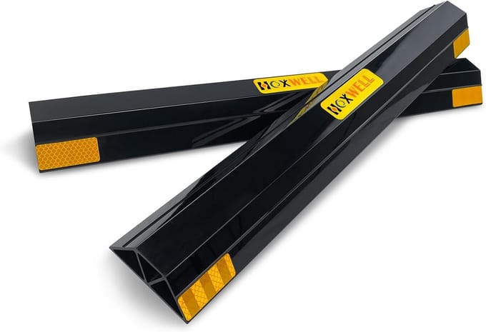 2 Stuks Parkeerstopper Garage Parkeerhulp Rubber 61 cm