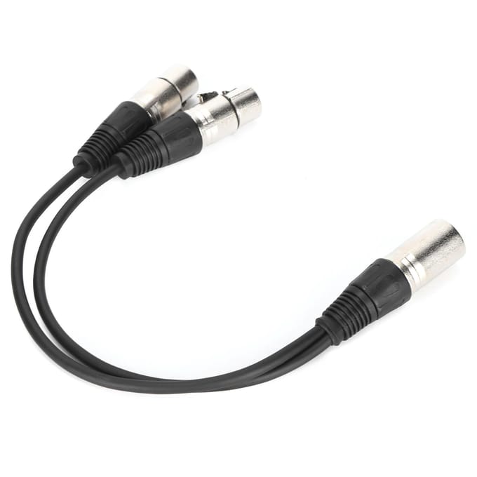 JORINDO JD6068 XLR Male naar Dubbel XLR Female Kabel Y-Type Splitter o Microfoonkabel 0.3M