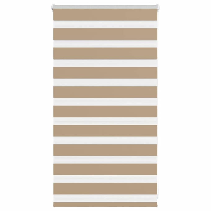 vidaXL - Zebra - Blind - 75x100 - cm - stofbreedte - 70,9 - cm - polyester - zandbruin