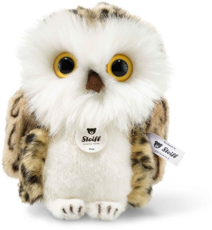 Uil Knuffel - Wit 12 cm