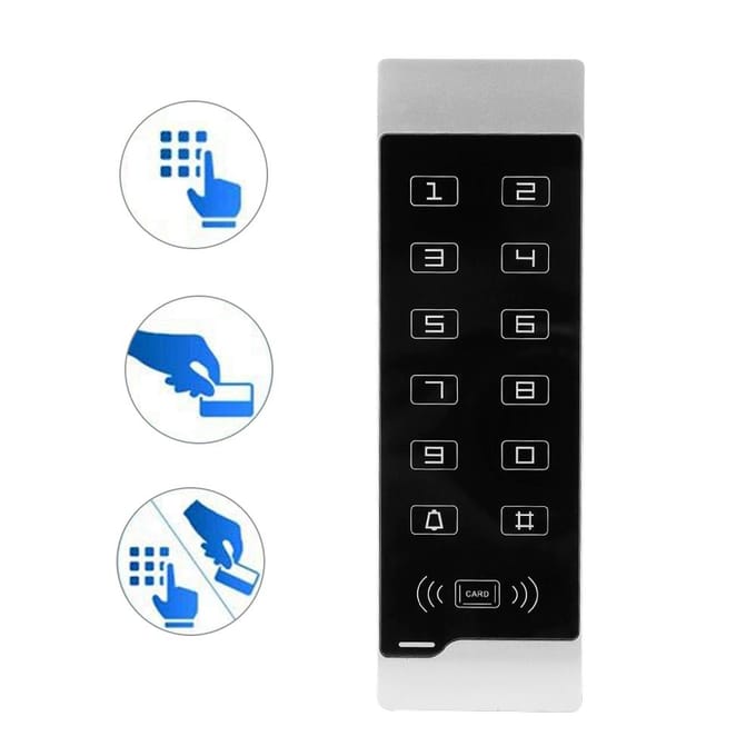116 Clavier à code tactile Lecteur de carte Contrôle d'accès Étanche gray