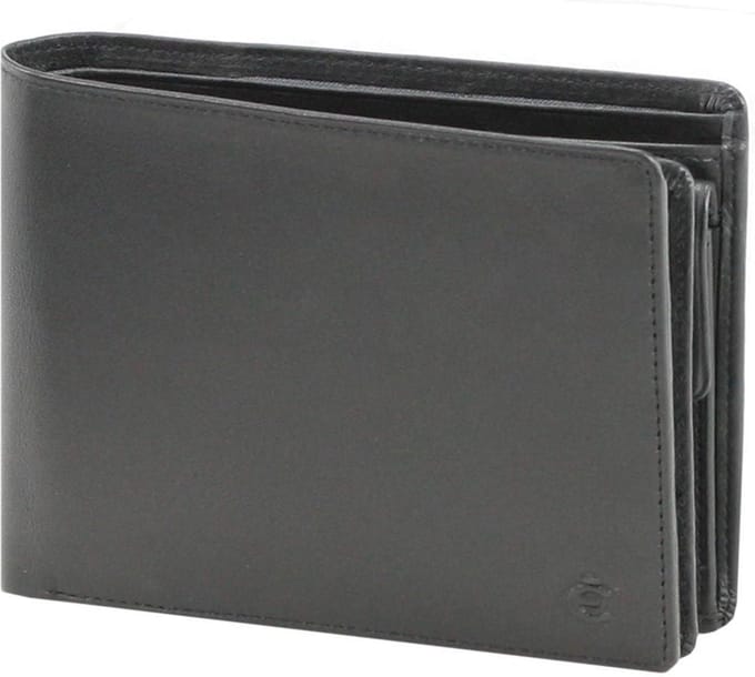 Esquire Logo Portemonnee I Leer 12,5 cm - Jongens - Horizontaal - schwarz